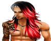 sexy long hair male red 