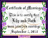 Lily & Dark Certificate 