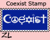Coexist Stamp
