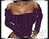Crop Top Knitted Purple