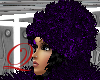 Purple Fur Hat w/Black