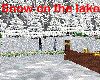 Snow on the lake