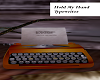 Hold My Hand| Typewriter