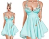 //Sh//Summer Teal Dress
