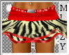 mz* zebra frilly skirt