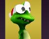 Christmas Frog Winter Santa Fun Funny LOL 