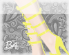 [B4] kawaii Yellow heels