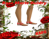 (RMG) Red White Sandals