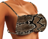 Snake Skin Backless Top