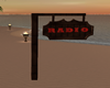 Wooden radio Sign