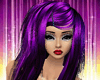 Hair purple rave