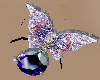 Purple Butterfly Earring
