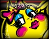 Ms Pacman Poster Sticker