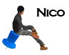 [Nico]blue pin seat