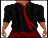 BOYS RED TIE DRESS SHIRT