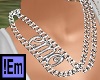 !Em Silver EMO Necklace 