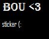 Bou Sticker