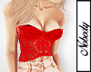 ! Lace Corset Red