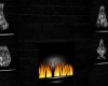 Black Brick fireplace