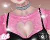 🆆 pink heart top