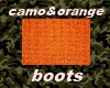 CAMO/ORANGE BOOTS
