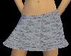 Blue gray mini skirt