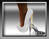 White/Gold Sexy Heels