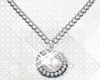 pearl diamond/colar