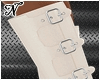 CREAM LEATHER BOOTS