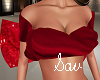 Red Christmas Bow Top