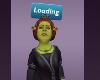 Fiona Shrek Cartoon Halloween Fun Funny Loading Sign