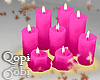 Deep Pink Candles