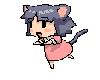 Cat girl running