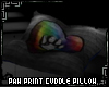 Paw Print Cuddle Pillow