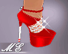 *M* Red Shiny Heels