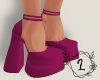 L. Delfi heels plum