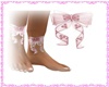 Feet pink bow tie