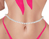 🅟 pearl belly chain