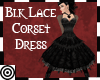*m Blk Lace Corset Dress