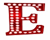 Red Sign Letter E