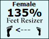 Feet Scaler 135% Female
