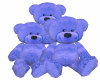 Blue Teddy Bear Family