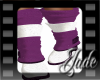 Purple and White Boots