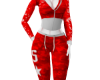 Hidden Red Track Suit