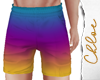 PNL Neon Ombre Shorts