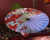 Cardinal/Floral Umbrella