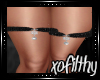 |xo| Black Flake Garter
