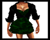 Greenblack Mini Dress