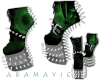 Green Mandala Spike heel