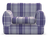 !HM! Purple Plaid Chair